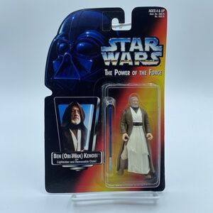 New 1995 STAR WARS BEN (OBI-WAN) KENOBI SHORT LIGHTSABER figure